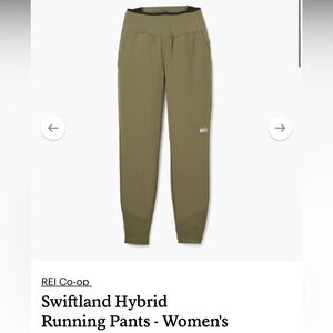 REI Co-op Swiftland Hybrid Running Pants XS Olive Army Green Like New